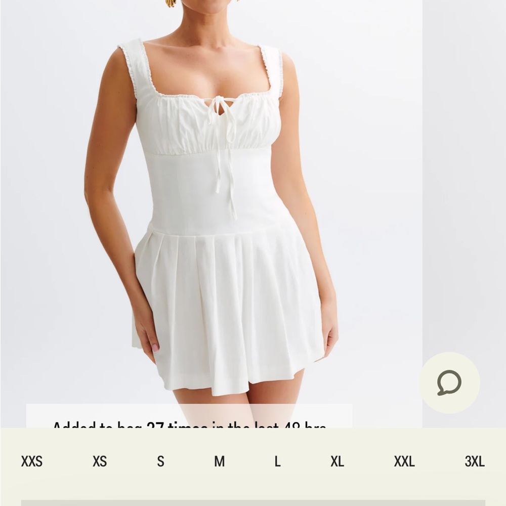 NWT White MESHKI Dress